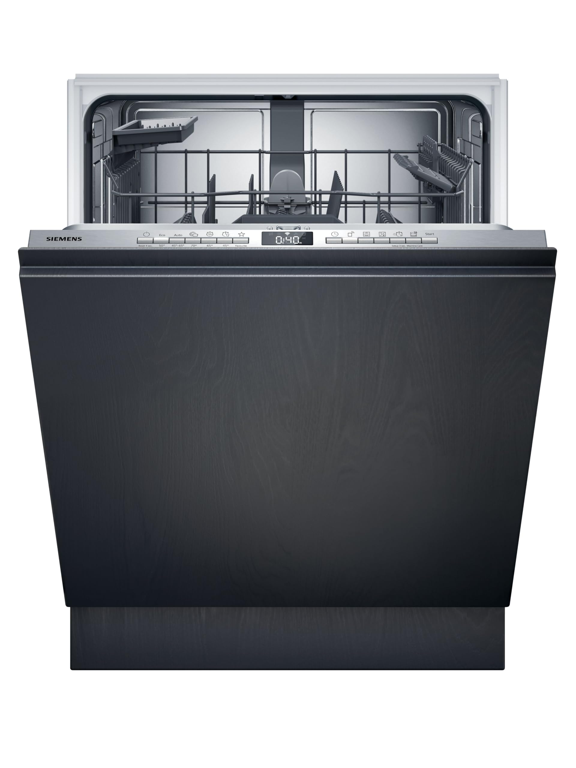 Siemens SN63HX16AE iQ300, Vollintegrierter Geschirrspüler 60 cm, Made in Germany, Besteckkorb, smartStart, drei Mal schneller spülen, HygienePlus Programm, intensiveZone, infoLight, aquaStop