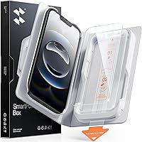 Vista 14 de SMARTDEVIL Paquete de 2 protectores de pantalla de vidrio templado para iPhone Air, protección antirroturas de grado militar, dureza 9H, película