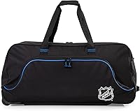 NHL 36-Inch Black Rolling Duffel Bag with Wheels - Large Capacity Hockey Gear Travel Sports Bag