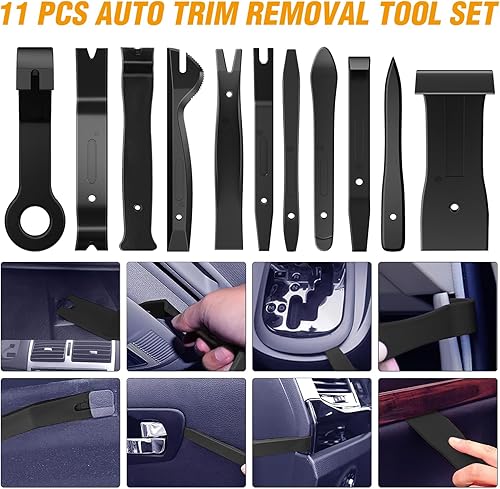 Miniatura 4 de GOOACC 330 piezas de herramienta para retiro de molduras, juego de clips de retención de parachoques automático, herramienta de extracción de