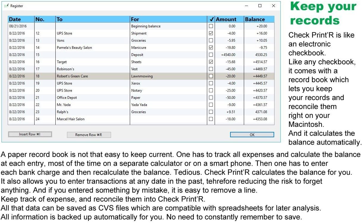 Check Print'R Windows : Print Checks Business and Wallet Size, one or Three per Page : Office Products