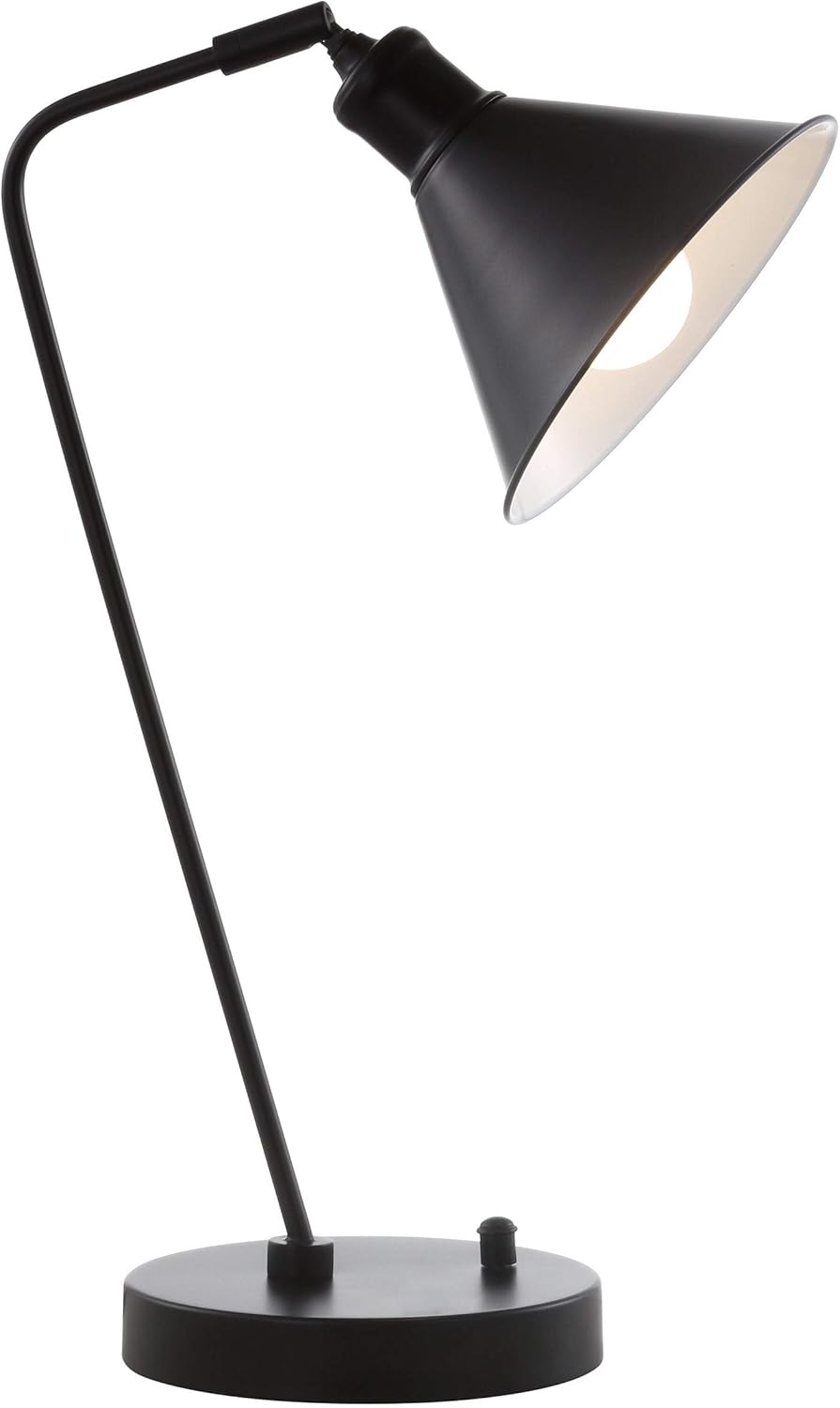 SAFAVIEH Lighting Collection Vance Black 20-inch Bedroom Living Room Home Office Desk Dorm Study Nightstand Task Table Lamp (LED Bulb Included)