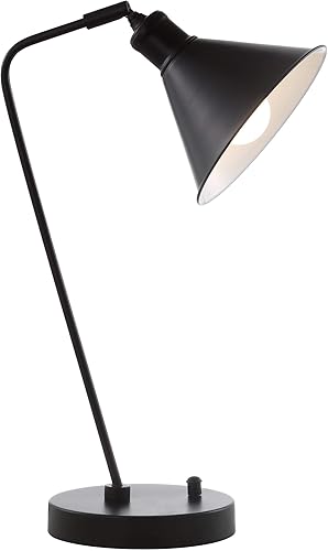 Miniatura 6 de SAFAVIEH Lighting Collection Vance - Lámpara de mesa negra de 20 pulgadas para dormitorio, sala de estar, oficina en casa, escritorio, dormitorio,