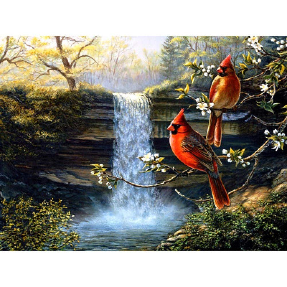 Peinture diamant 5D kit complet mosaïque bricolage cascade broderie strass 40x50