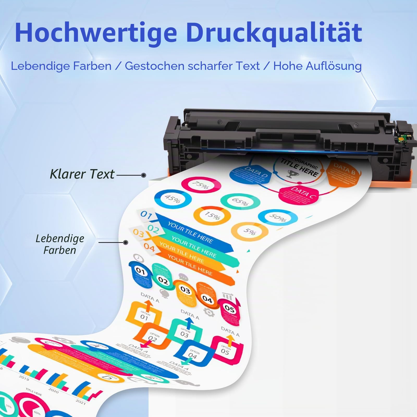 MYCARTRIDGE 415X (Mit Chip) Kompatibel für HP 415X 415A MFP M479fdw Toner
