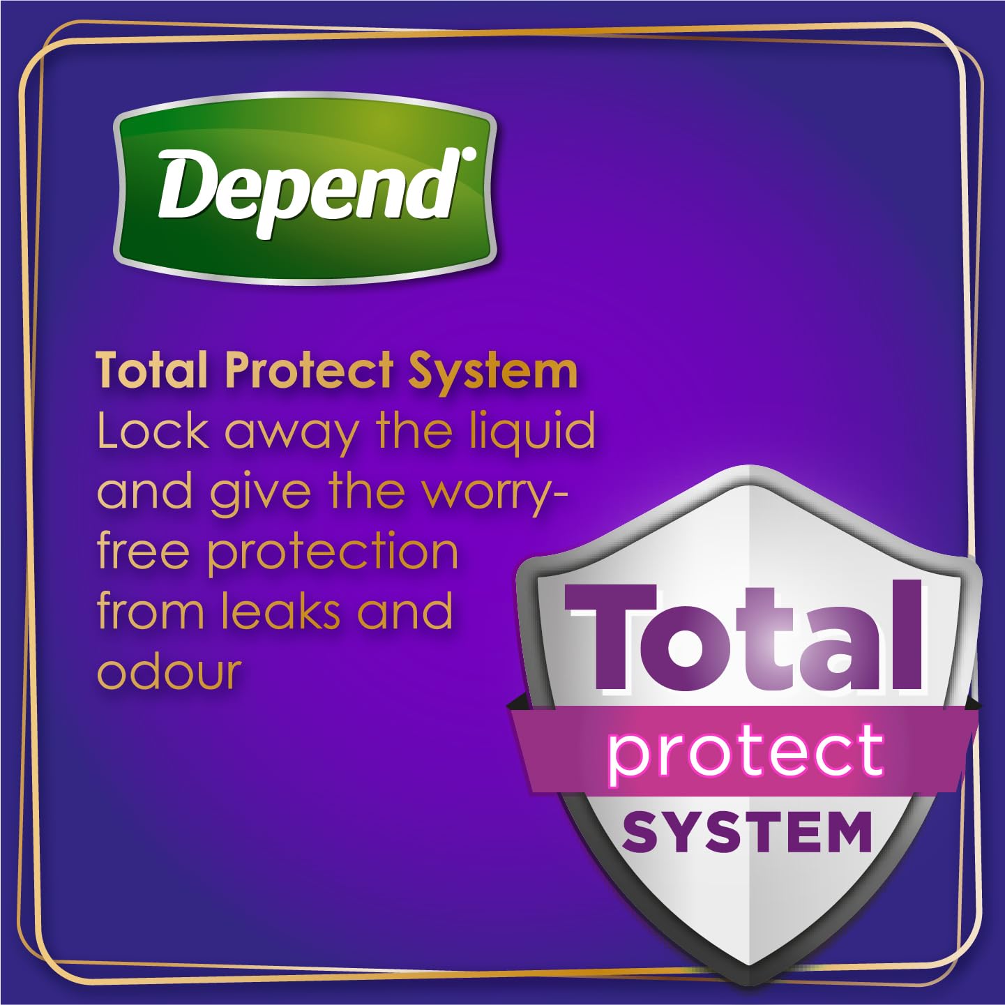 Depend Comfort Protect spodnie dla kobiet na nietrzymanie moczu, rozmiar L, 9 sztuk (3 sztuki)