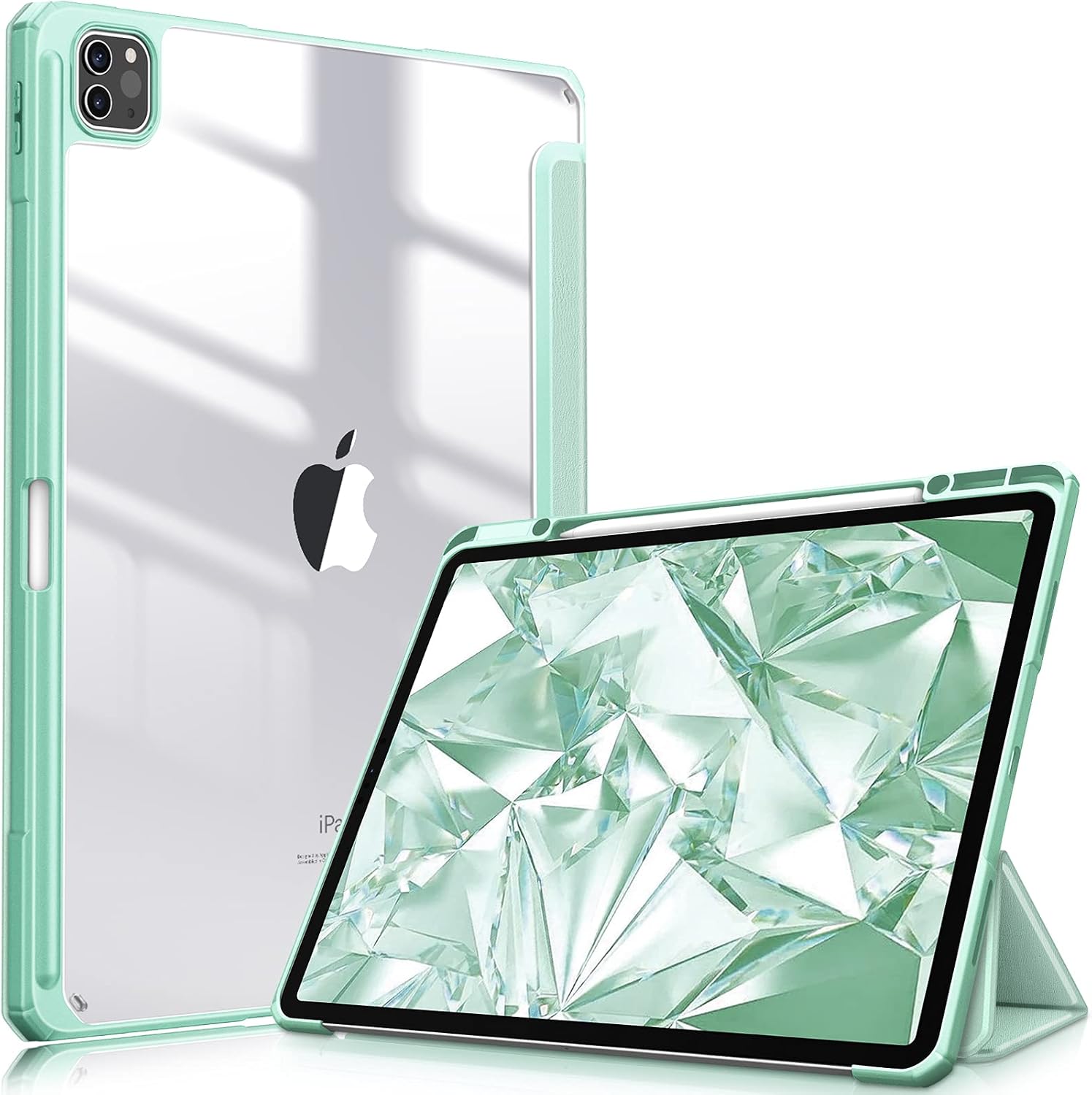 FINTIE Hybrid Case Compatible with iPad Pro 12.9 inch (2022/2021/2020/2018, 6th/5th/4th/3rd Generation)