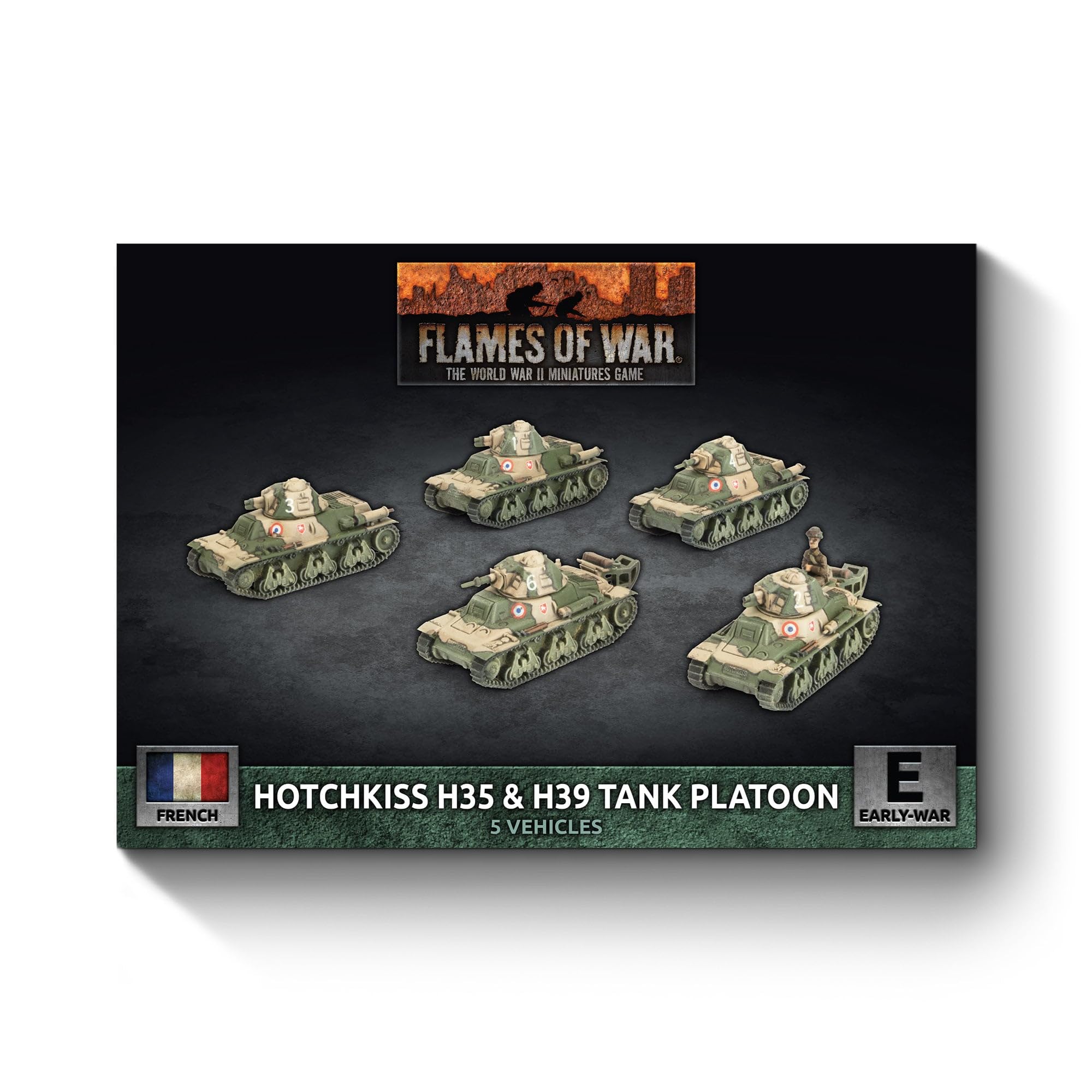 Flames of War: FRX09 H35 / H39 Hotchkiss Tank Platoon (x5 Plastic)