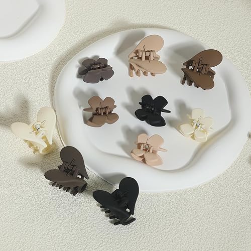 Miniatura 3 de LifeDawn Pinzas para el cabello de mariposa mate para mujer, 10 piezas, pinzas pequeñas antideslizantes para cabello fino a mediano