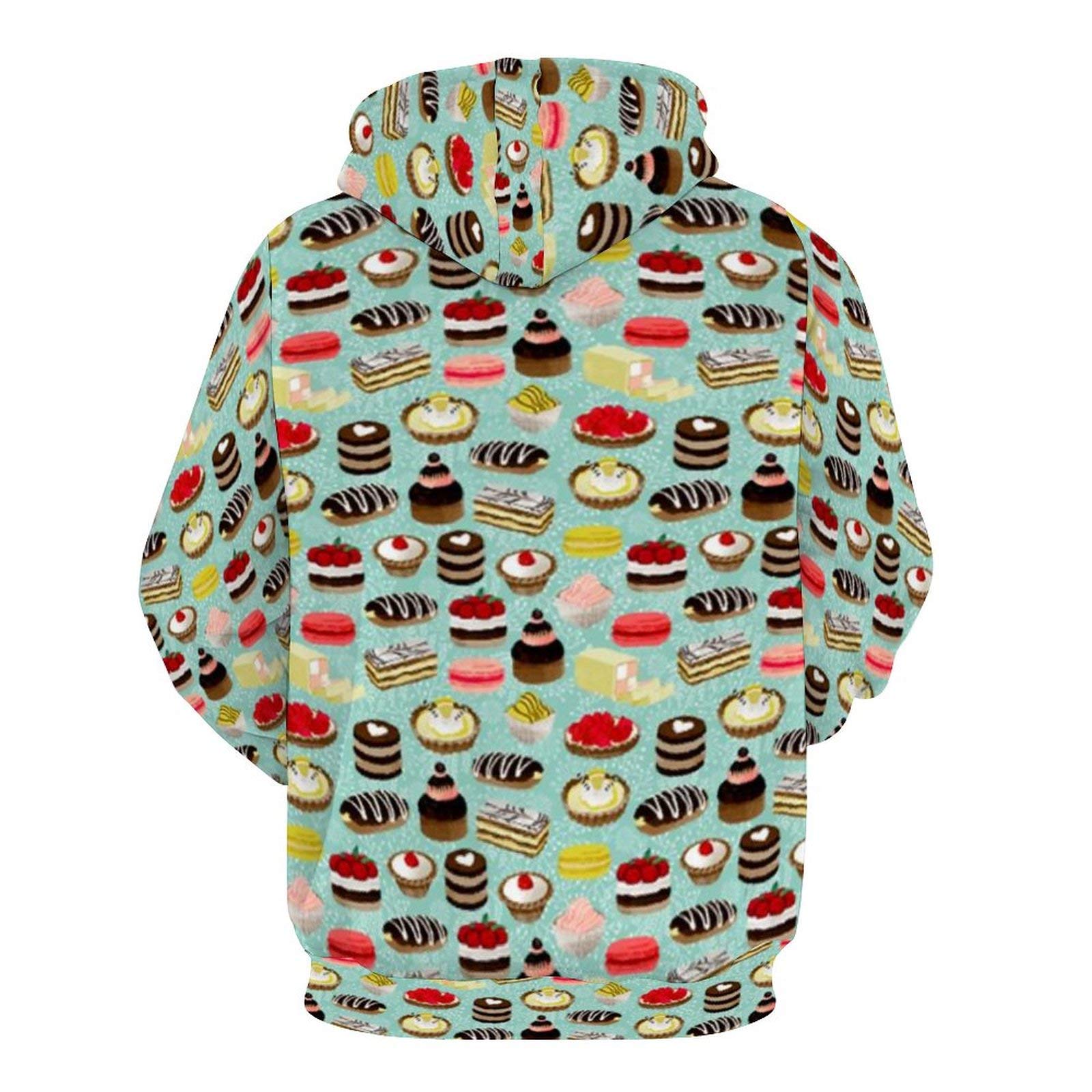 Damen Herren Hoodies 3D Druck Unisex Mode Kapuzenpullover Sweatshirts Casual Herbst Outfit mit Tasche für Jogging Urlaub