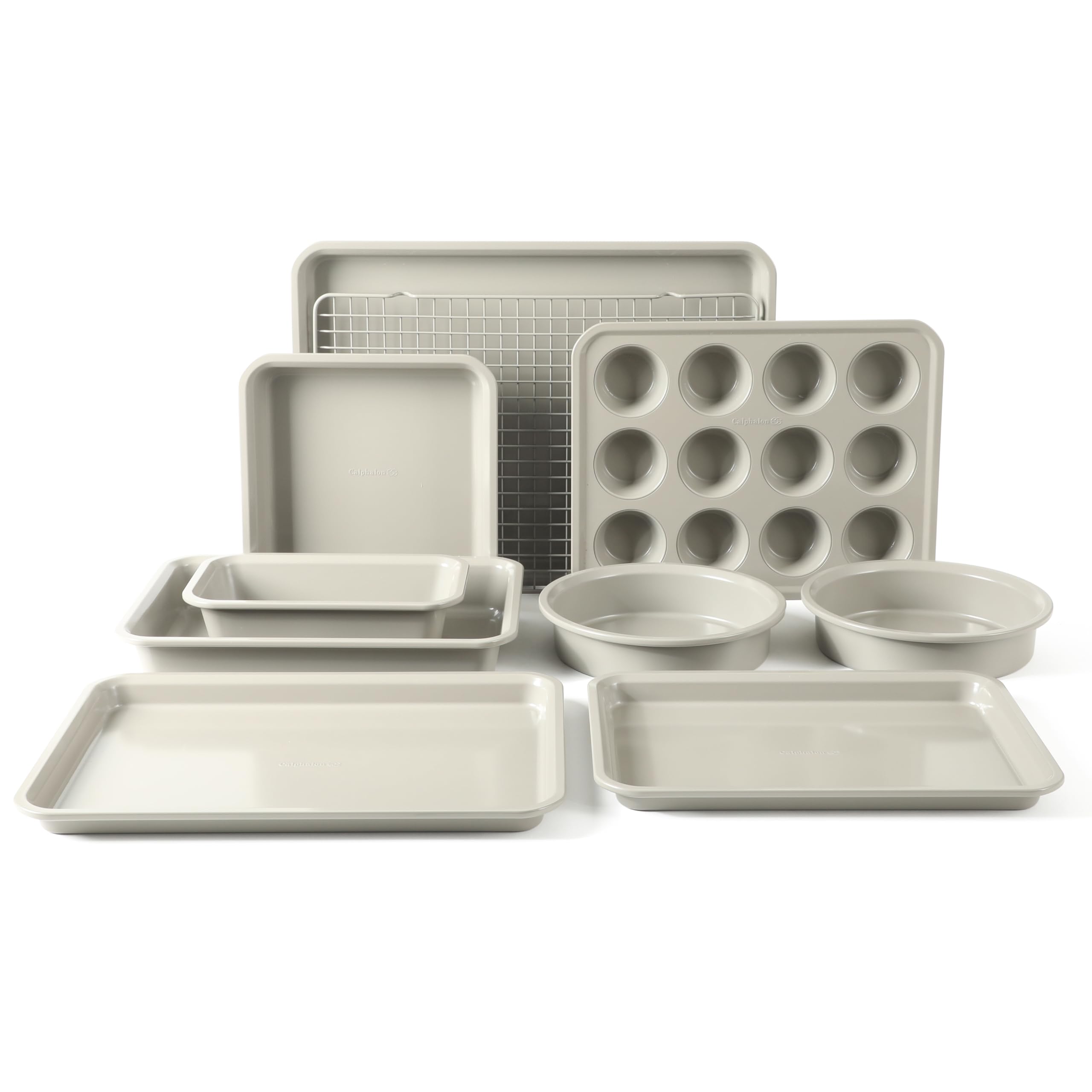 Calphalon Titan Commercial Quality Natural Aluminum PFA Free Nonstick 13 x 9 Inch Cake Pan W/Lid — view 23