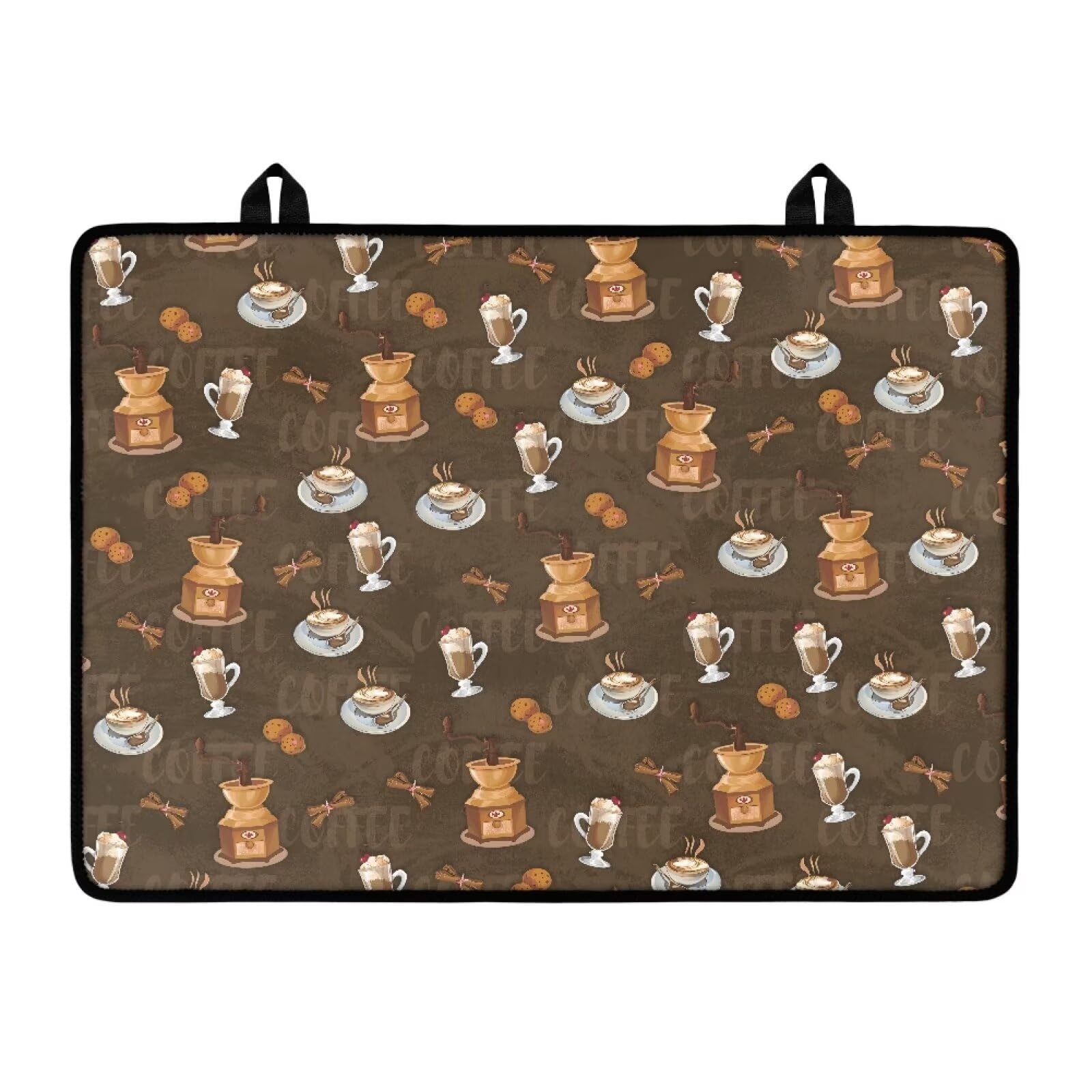 YUVAMAGIMO Coffee Stove Top Cover for Electric Stove Multipurpose Range Ceramic Stove Top Covers Mat Extra Kitchen Space Cooktop Cover Heat Resistant Glass Stovetop Cover 21 x 29 In