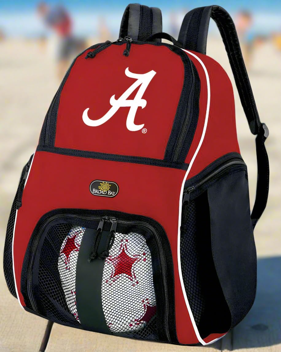 Broad Bay University of Alabama Soccer Ball Backpack or Alabama Crimson Tide Volleyball Bag