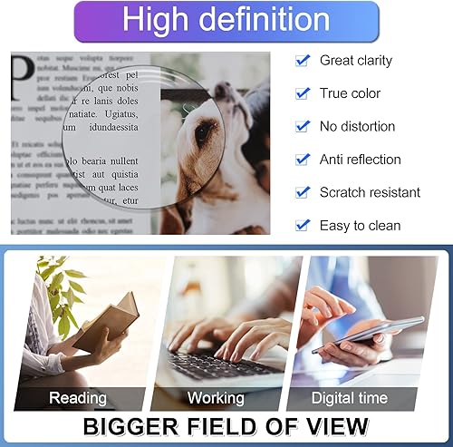 Miniatura 50 de MARE AZZURO Womens Reading Glasses Round Readers Female 0 1.0 1.25 1.5 1.75 2.0 2.25 2.5 2.75 3.0 3.5 4.0 5.0 6.0 (Red 250)