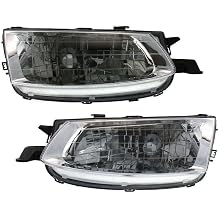 Wairau Headlight Headlamp Set with Bulb Left Right Clear Lens for Toyota for Solara 1999-2001 2pcs SL2011