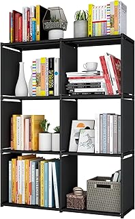 SUOERNUO Cube Storage Organizer 6 Cube Closet Storage Book Shelves DIY Closet Or - Compare price