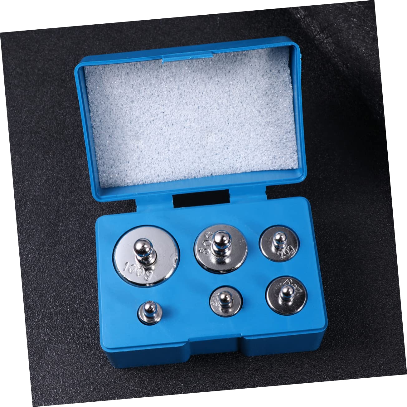 Balance Weight Set 200g M2 Grade Steel Calibration Weights | 7 Pieces with Tweezers, Silver Polished Finish, Wear-Resistant, Accurate Scale Weights for Educational and Commercial Use