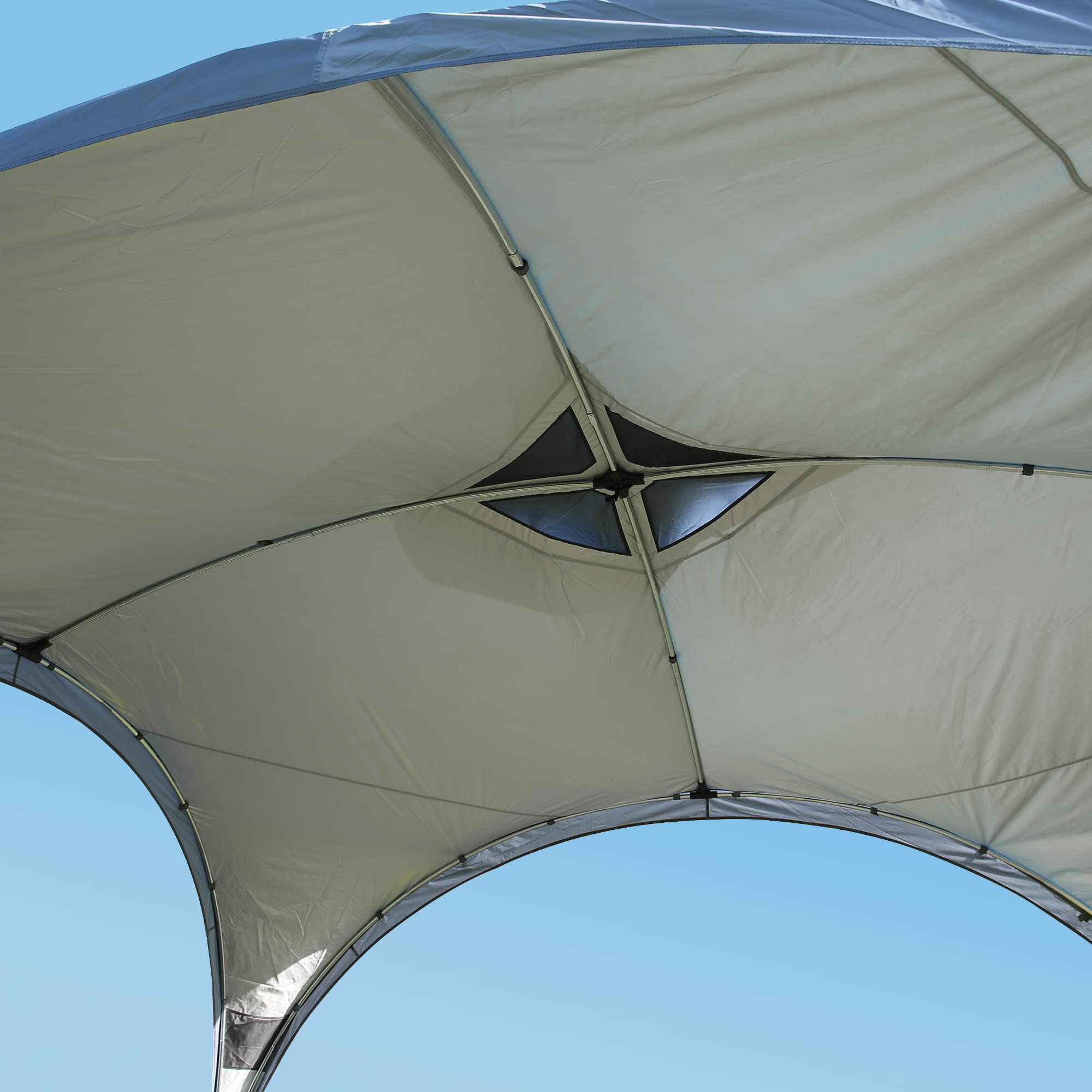 your GEAR Bergamo 430 Pavillon – Event Shelter - 18,5 m² großer Sonnenschutz Gartenpavillon für Partys und Festivals, UV 50+ Schutz, Partyzelt mit 5000 mm wasserdicht
