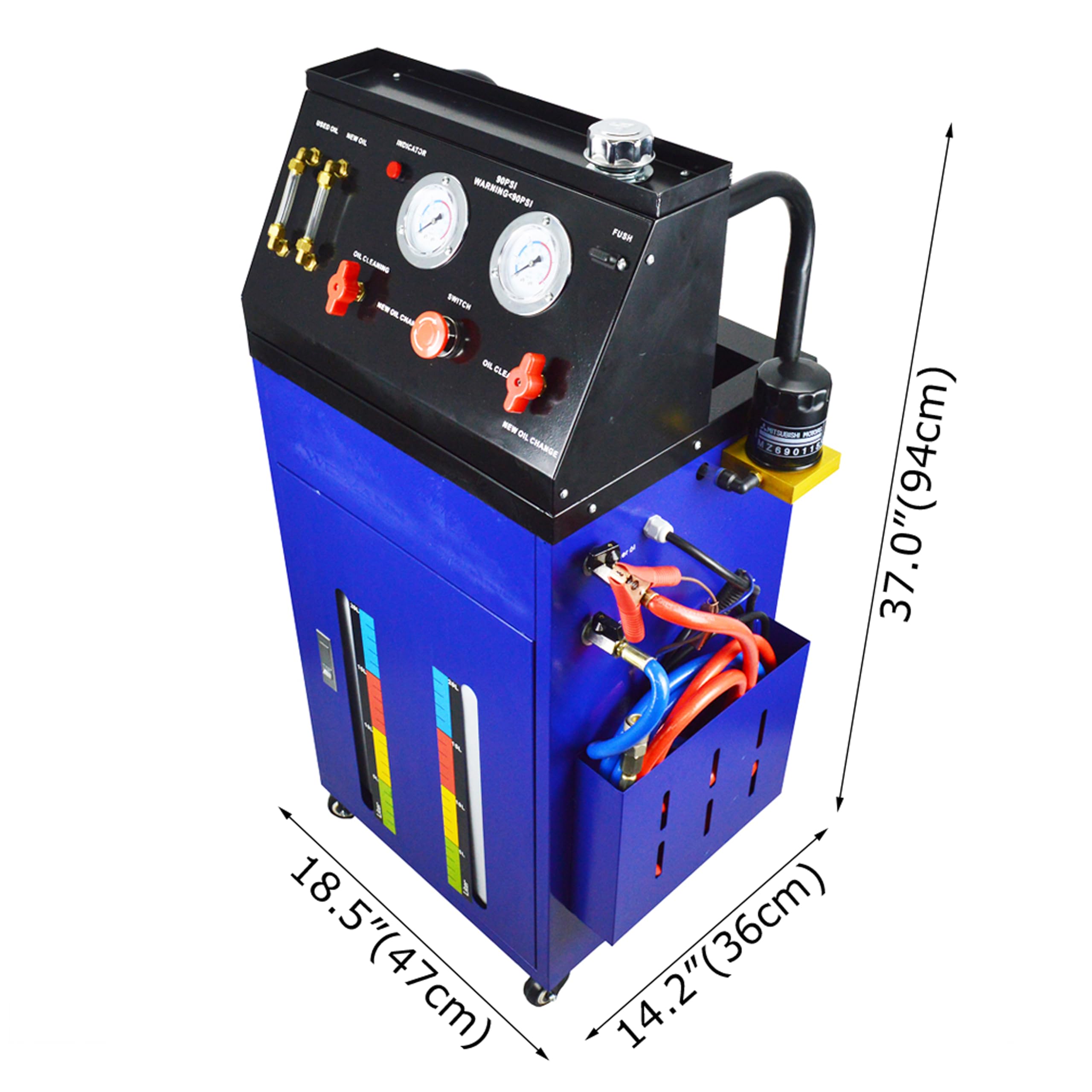 IntXanth Transmission Fluid Oil Exchange Flush Cleaning Machine Oil Changer Automatic 12V DC Blue