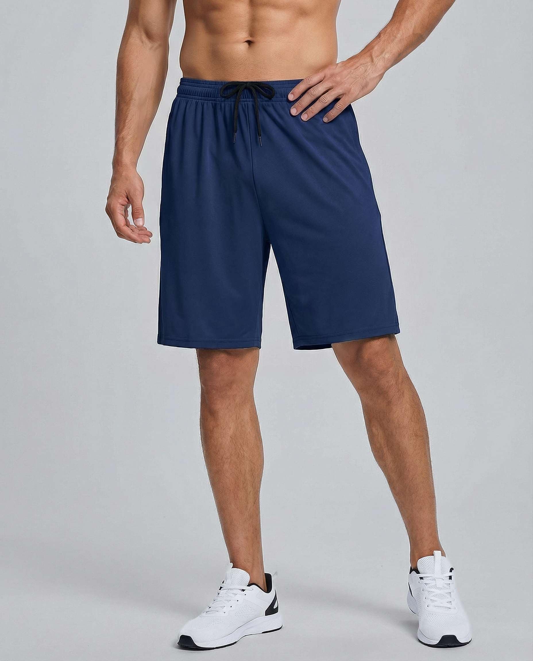 Real Essentials Re Men's Mesh Shorts - Pantalones Cortos para Correr. Hombre
