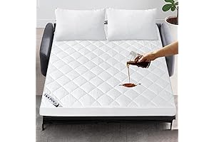 Absorbent Fitted Sleeper Sofa Mattress Topper Cover - The Ultimate Comfort Upgrade...