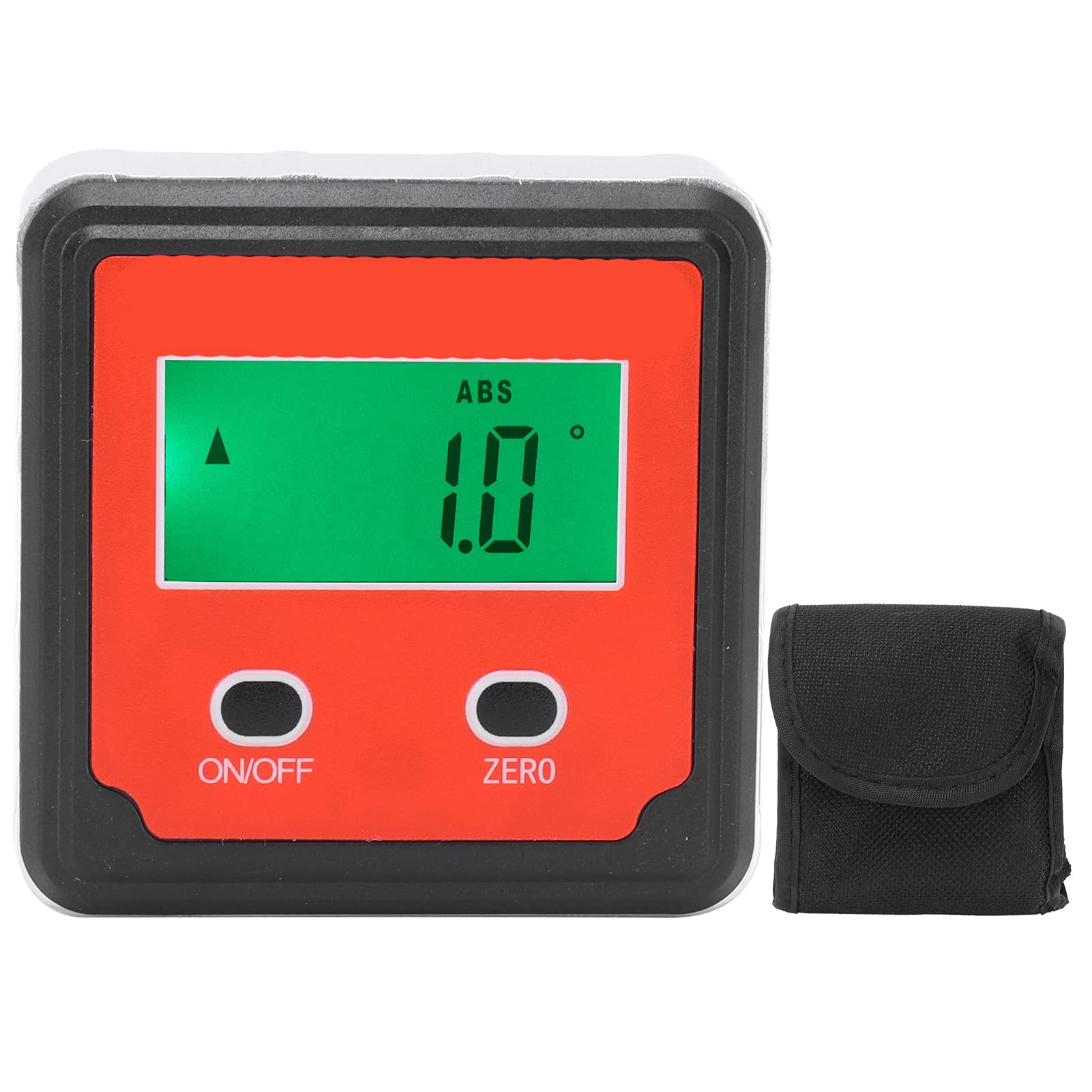 KUIDAMOS Inclinómetro Digital Medidor de ángulo de Nivel Preciso con Adsorción Magnética para Carpintería y Soldadura 60x60x28 Mm