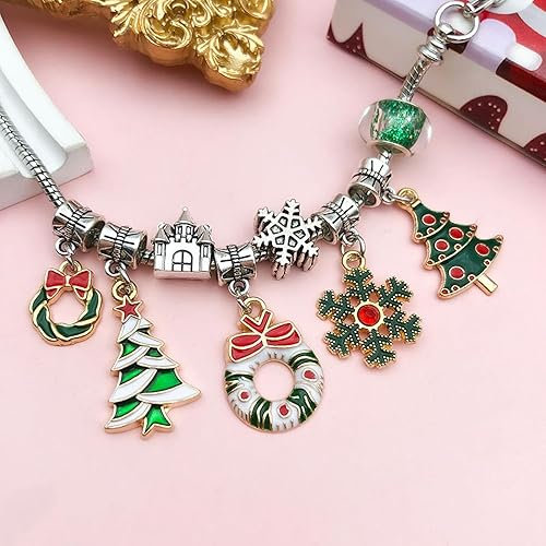 Miniatura 9 de Calendario de Adviento de Navidad 2025, regalos de Navidad, pulseras para niñas, calendario de cuenta regresiva de 24 días, kit de fabricación de