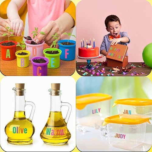 Vista 208 de Calcomanías de letras, 300 piezas, 30 hojas, vinilo autoadhesivo, impermeable, números de buzón, alfabeto para buzón, ventana, puerta, letrero, Negro