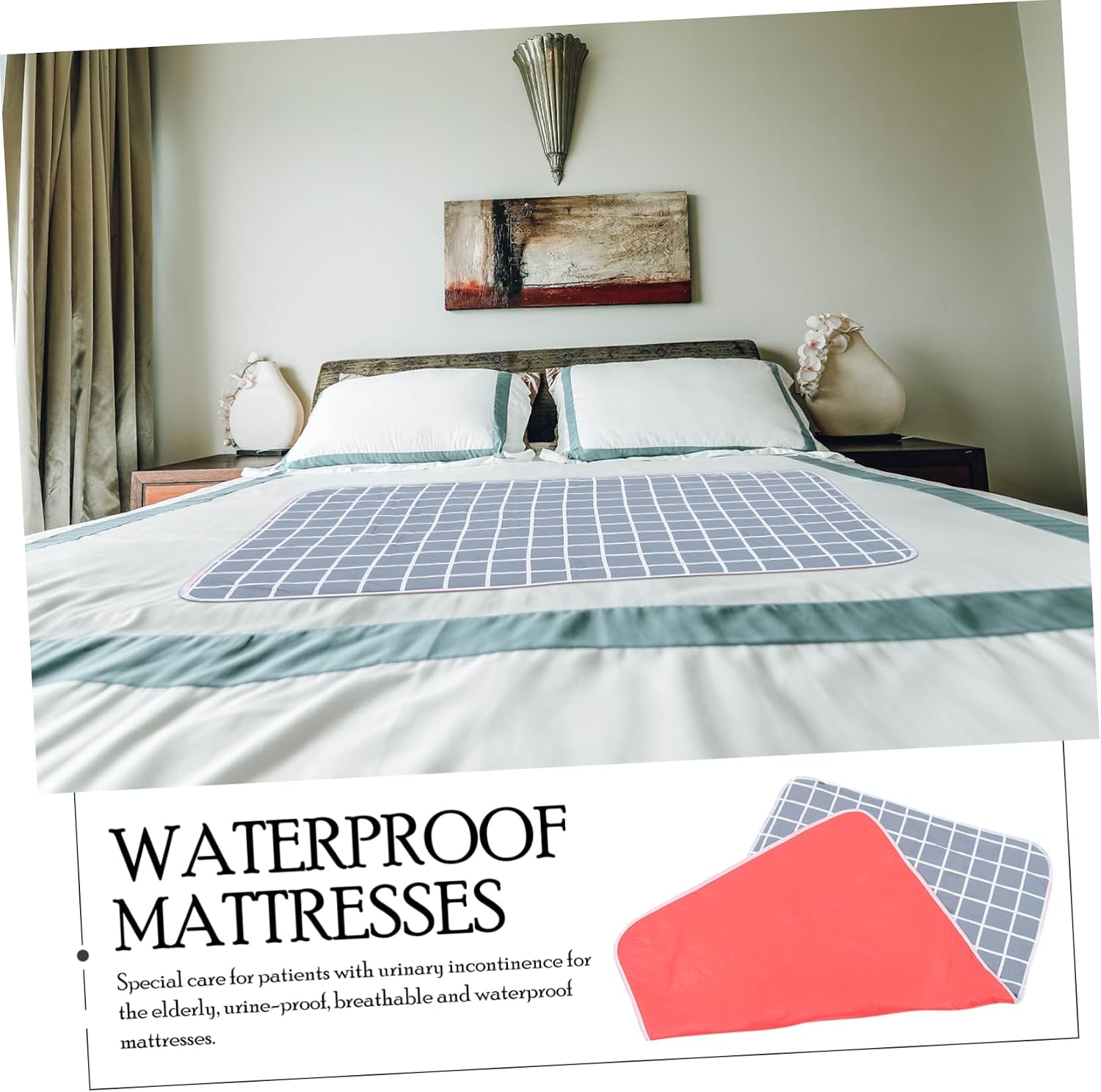 Holibanna Reusable Incontinence Underpad Washable Mattress Protector Diaper Pads Inserts Urinal Mat