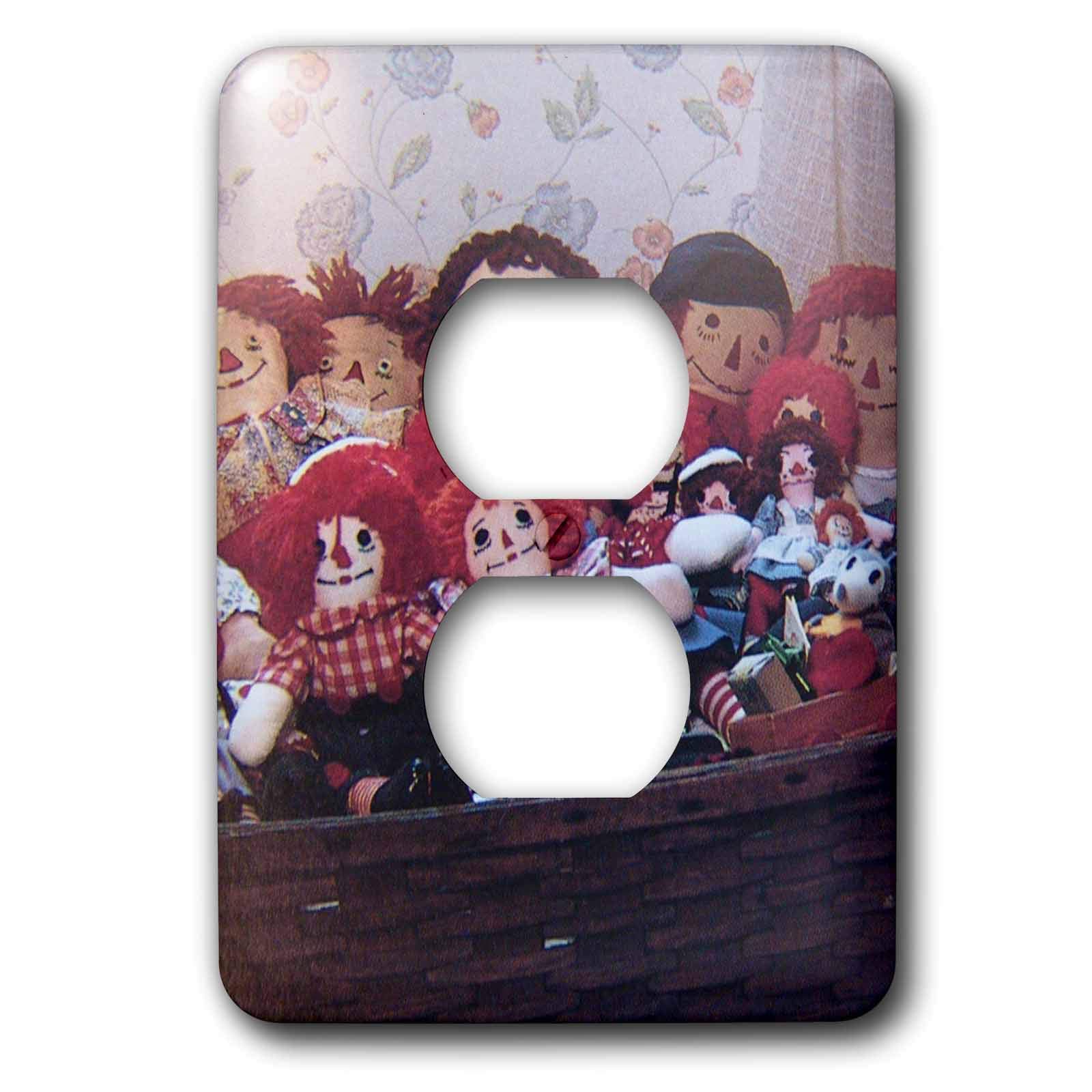 Prise Raggedy Anns 3dRose Lsp_21551_6 couvercle decoratif plaque murale 2 prises