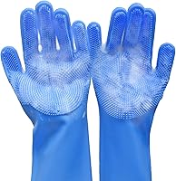 Yintoper Pet Grooming Gloves: 3000 High-Density Silicone Teeth for Dog Cat Bathing, Massaging & Hair Removal - Non-Slip, Heat-Resistant