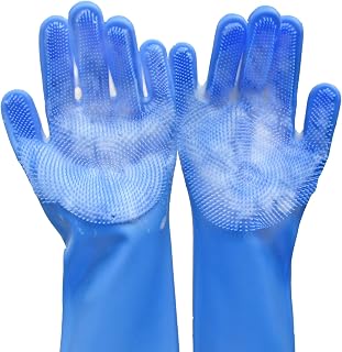 Yintoper Pet Grooming Gloves: 3000 High-Density Silicone Teeth for Dog Cat Bathing, Massaging & Hair Removal - Non-Slip, Heat-Resistant