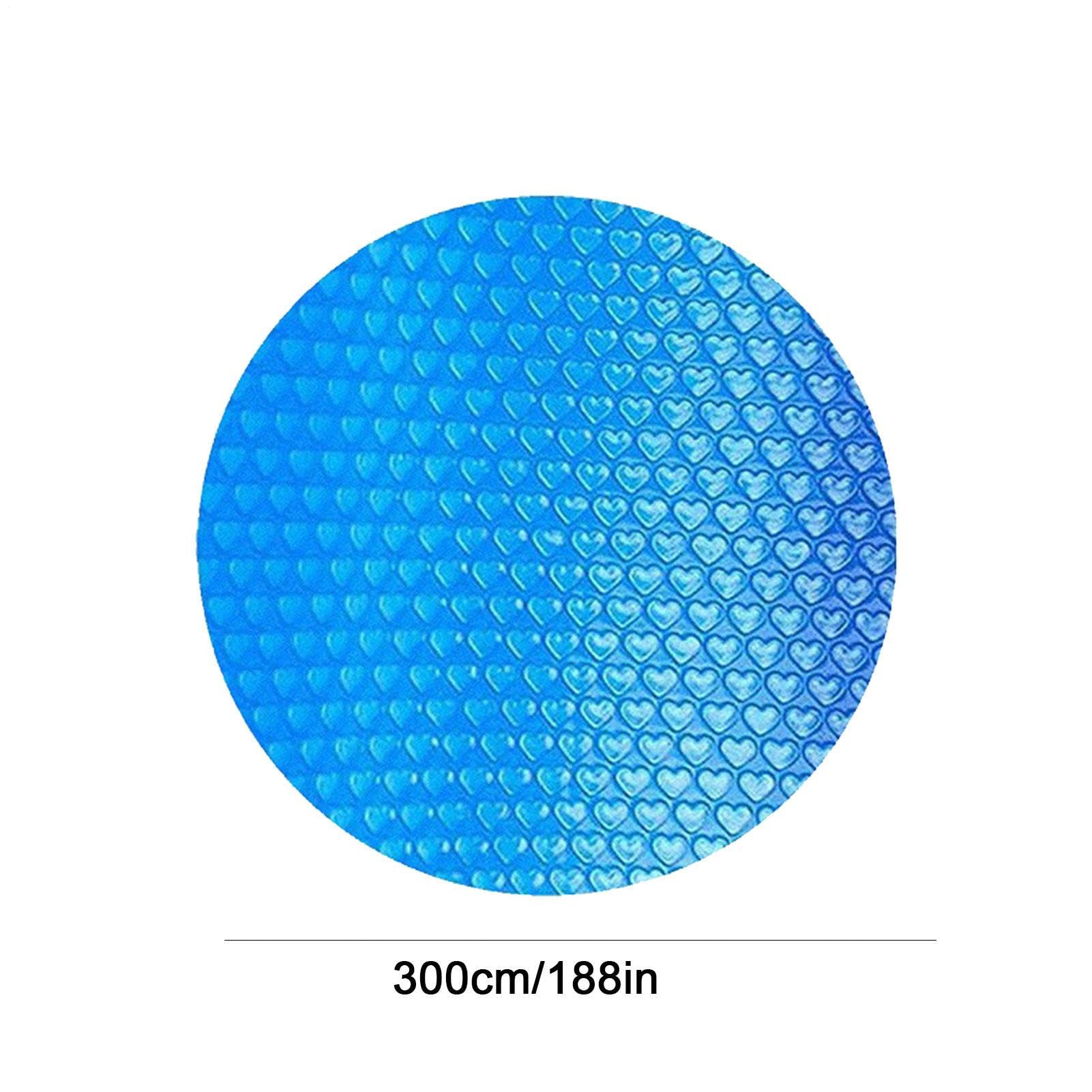 Cubierta Solar para Piscina, Cubierta Solar de Burbujas, Manta térmica para Piscinas, para Piscinas en el Suelo y sobre el Suelo, 300 cm