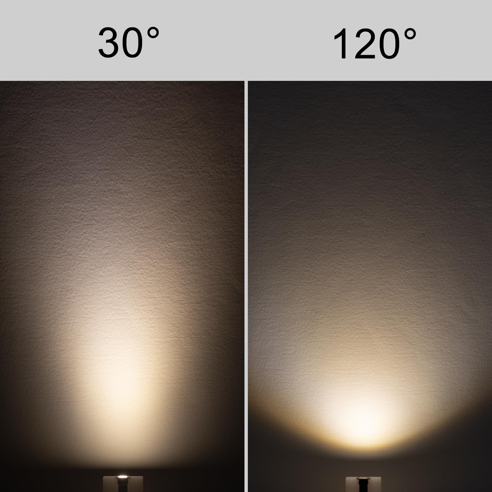 902 120° mini reflektor LED, DC12V 1W, 80Ra, 75lm, niewielki rozmiar, montaż wbudowany, nadaje się do oświetlenia szafek, takich jak szafki na wino, szafki na buty itp.(3000K,Silver,9Pack)