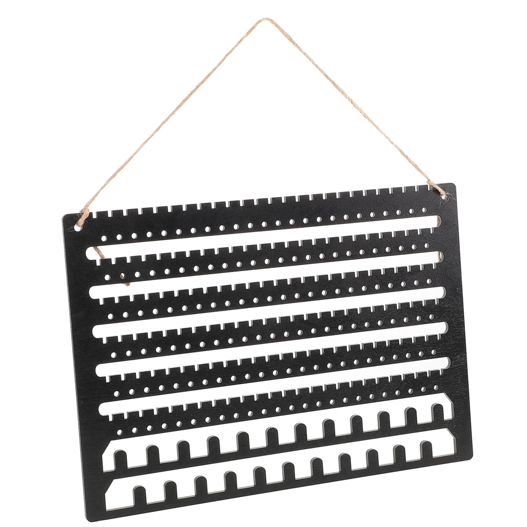 BESTYASH Wall Mounted Wooden Jewelry Organizer Elegant Earring Holder for Studs and Dangles Necklace and Bracelet Display Rack Capacity Jewelry Storage for Home Decor