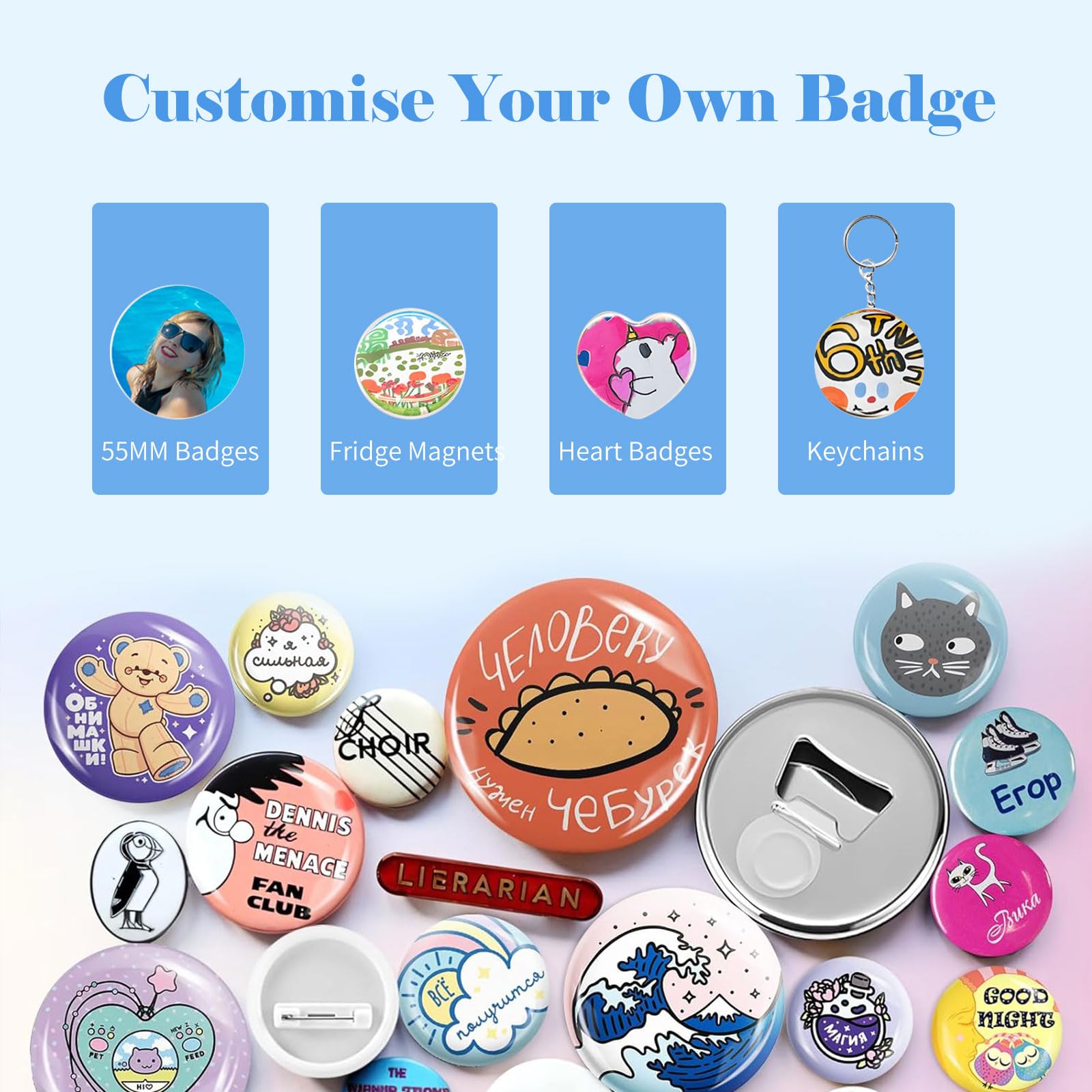 Kit Tout-en-un Machine à Fabriquer Des Badges 'We R Memory Keepers - Button Press