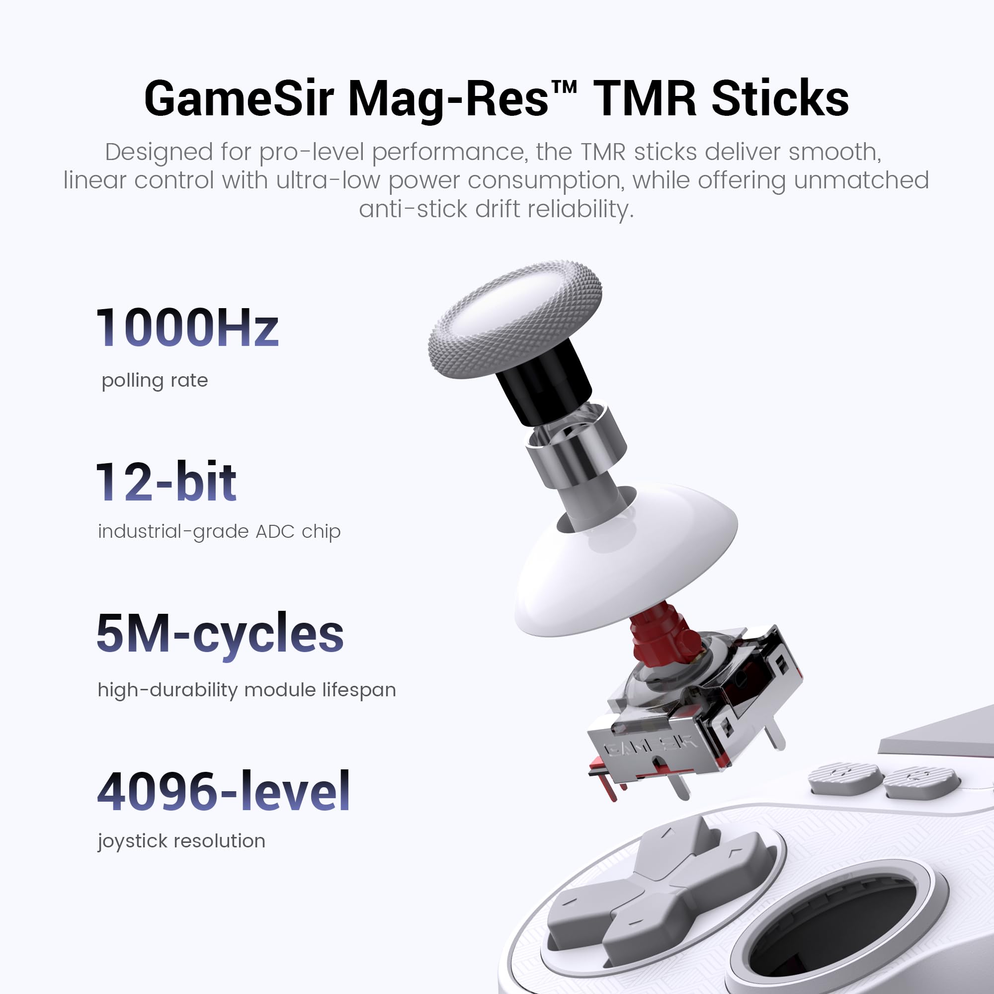 GameSir Tarantula Pro Mando Esports con cable para XBOX & PC | 9 botones reasignables adicionales, 1000Hz en PC, sticks TMR, gatillos Hall Effect, Gyro y RGB