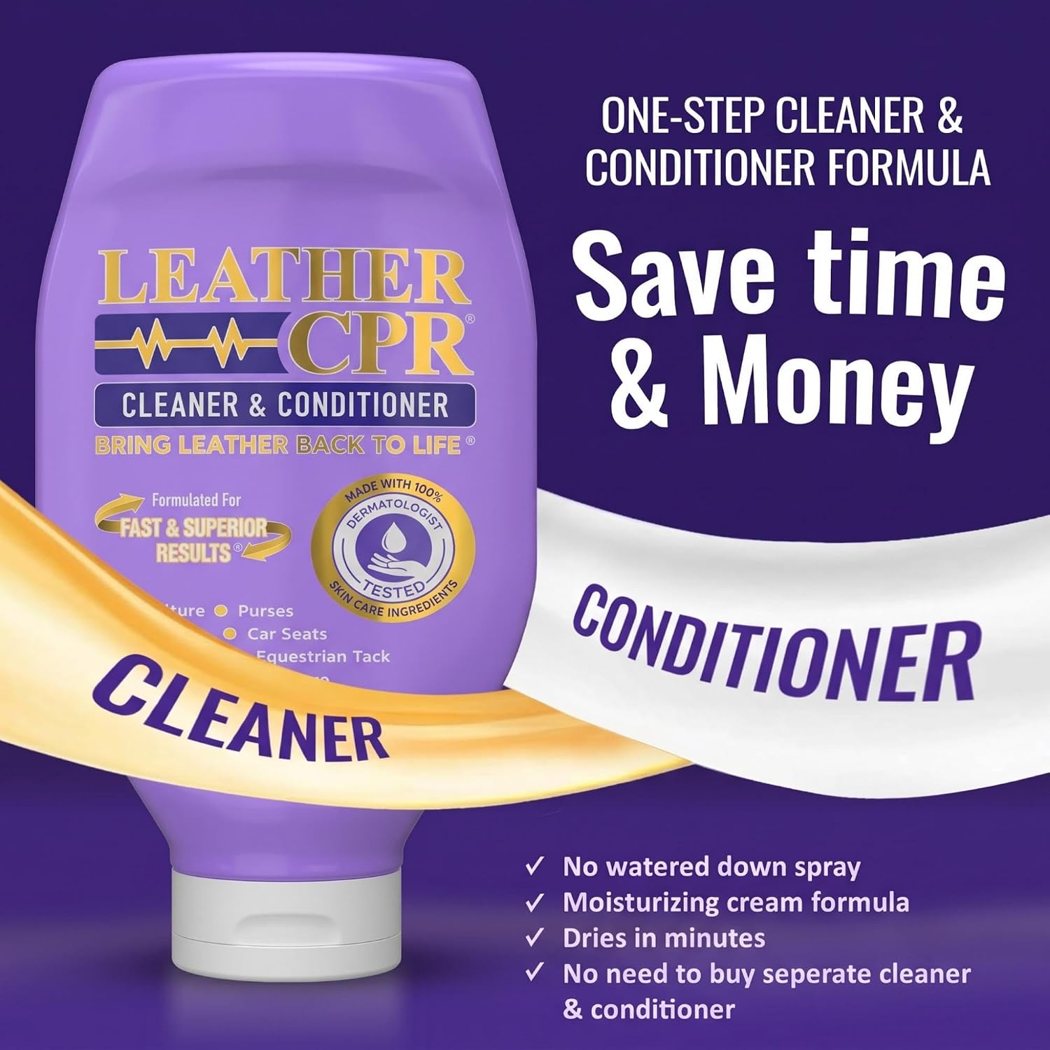 Leather CPR Cleaner & Conditioner Kit with Applicator Sponge & Towels