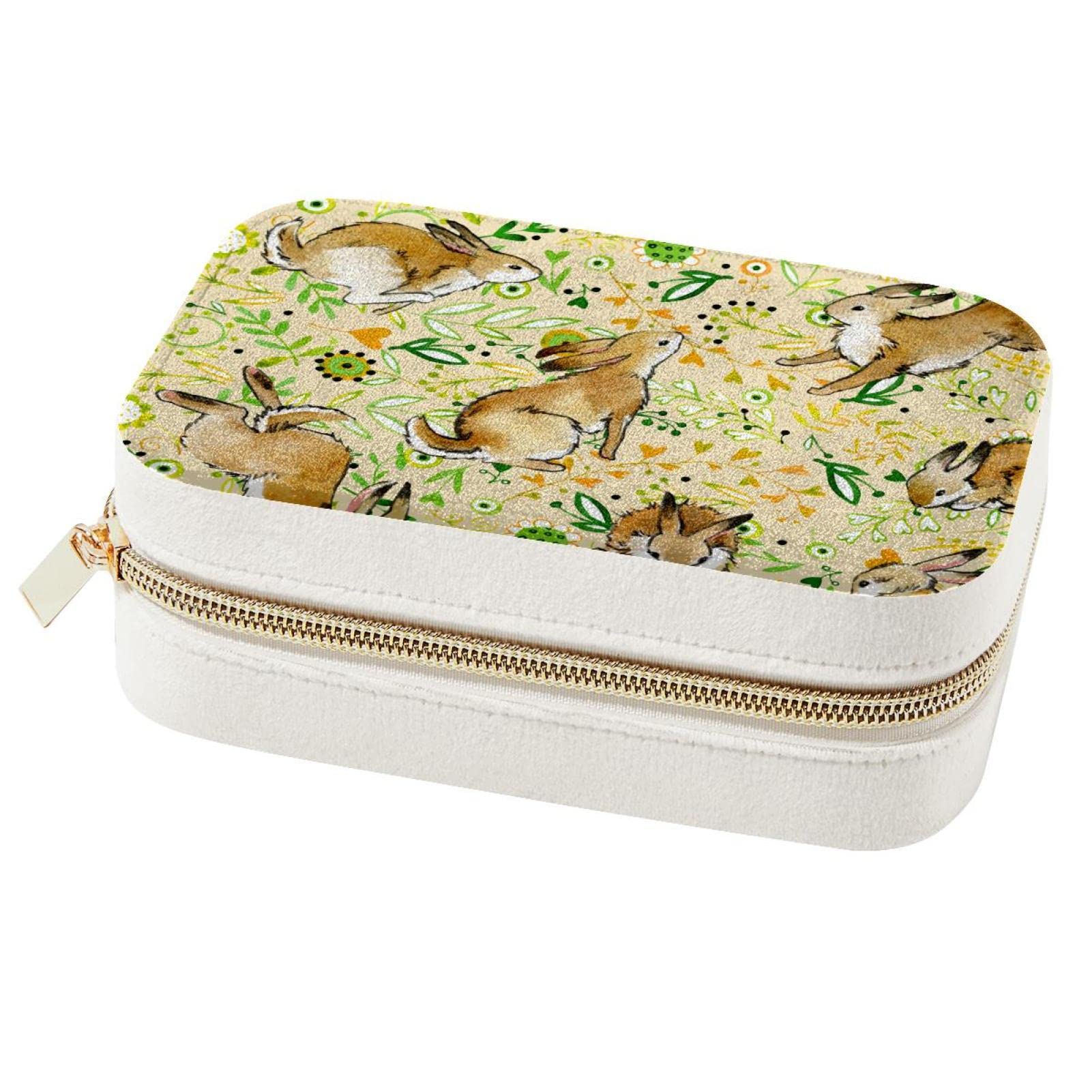 Boîte à bijoux cadeau de demoiselle d'honneur motif lapin