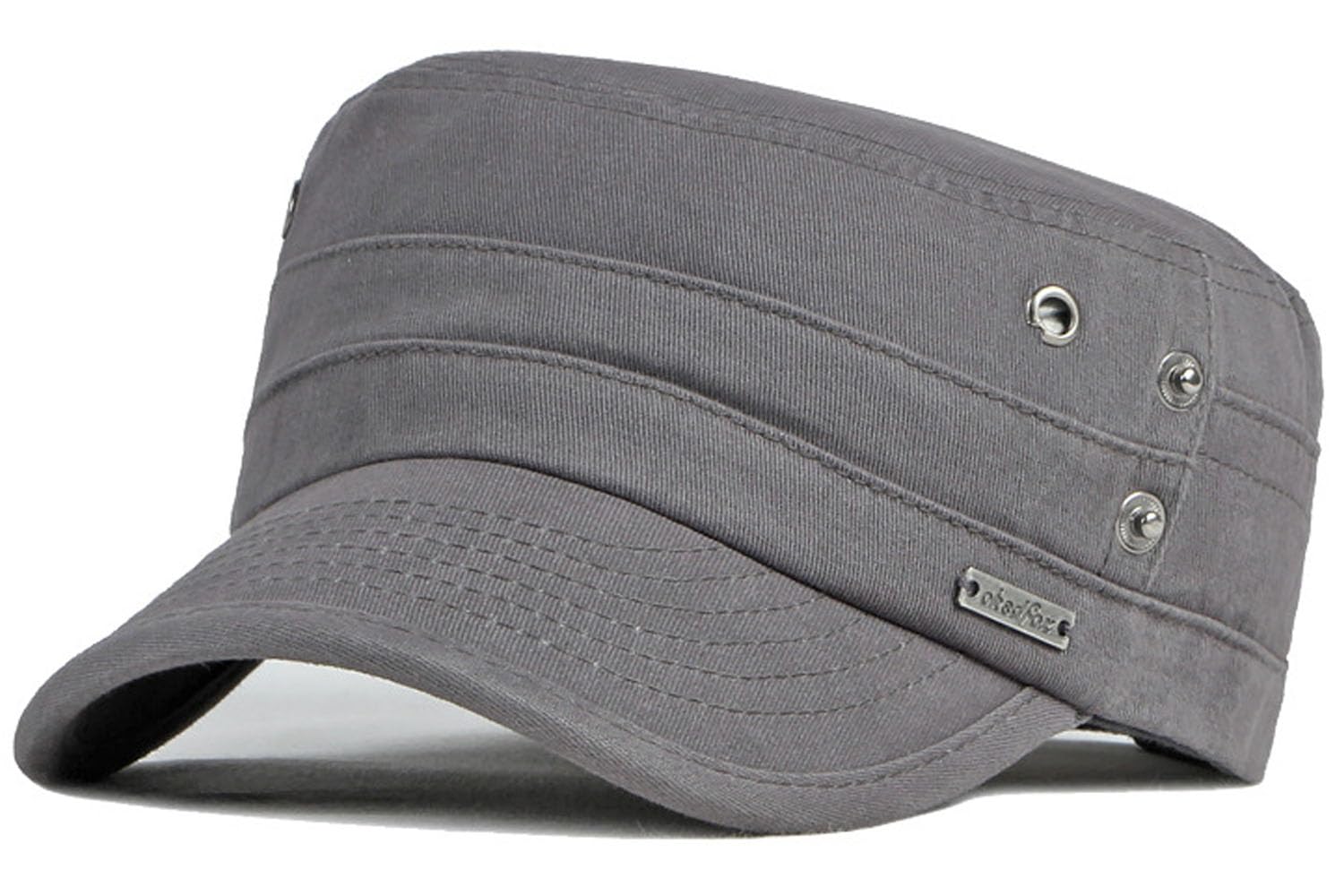 BABAHU Men's Cotton Military Caps Cadet Army Caps Adjustable Basic Baseball Hat