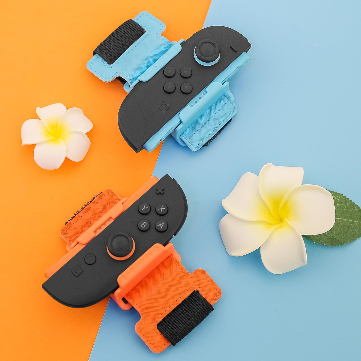 FANPL Wrist Bands for Nintendo Switch 2 joycon Controller, Adjustable Elastic Strap for Just Dance 2026/2025/2024, for Zumba Burn It Up, Fit for Adults and Children,2 Pack (Blue-Orange) - Image 7