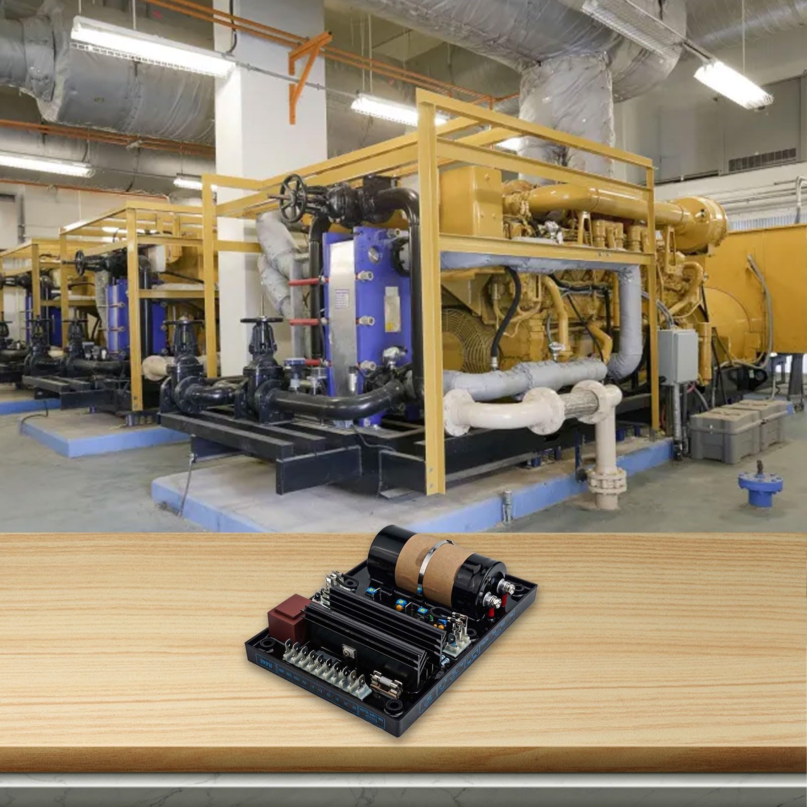 Tarjeta Reguladora de Voltaje Automático Modelo R448 Componente Esencial para Su Para Leroy Somer Generador Configuración