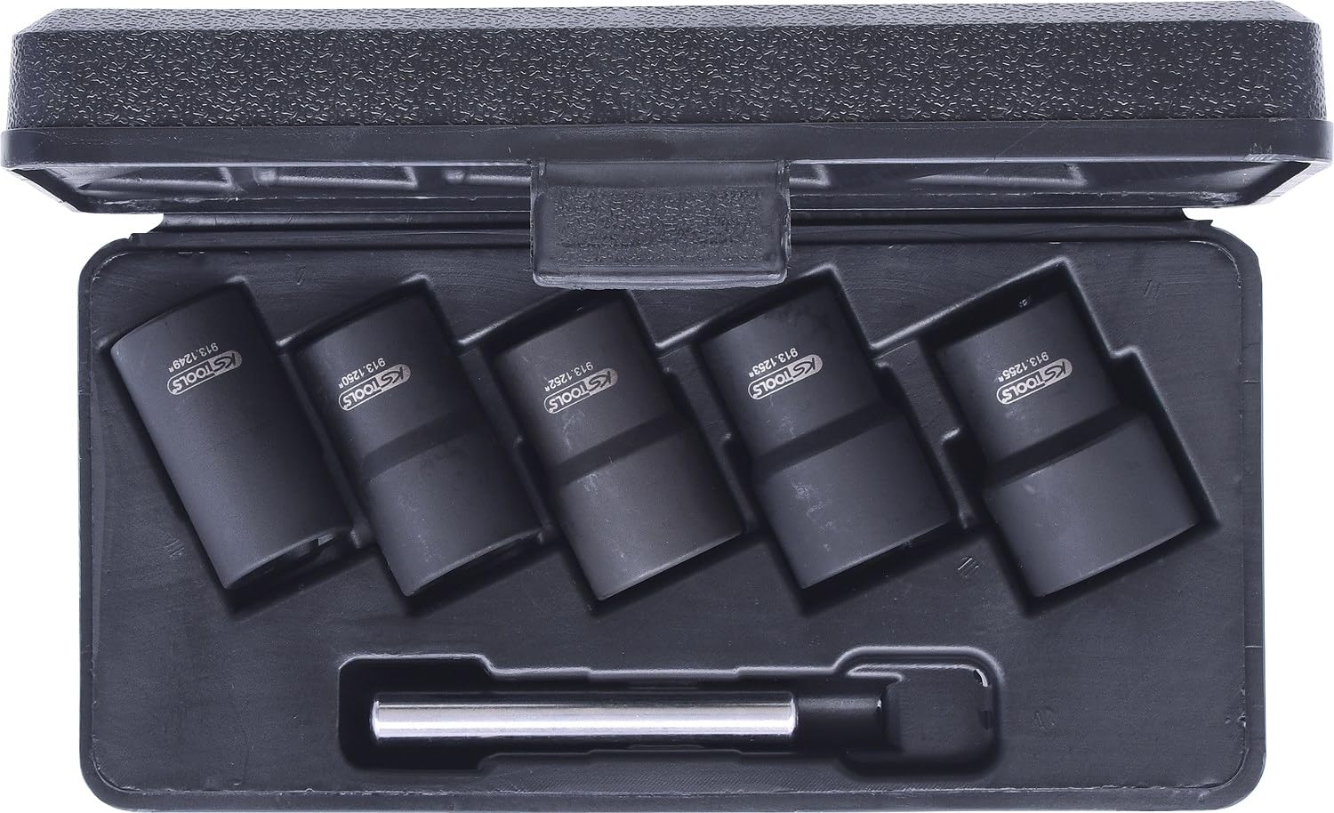 KS Tools 913.1240 1/2"Zestaw do wykrecania obrobionych srub o profilu spiralnym 6-szt, 19-25mm
