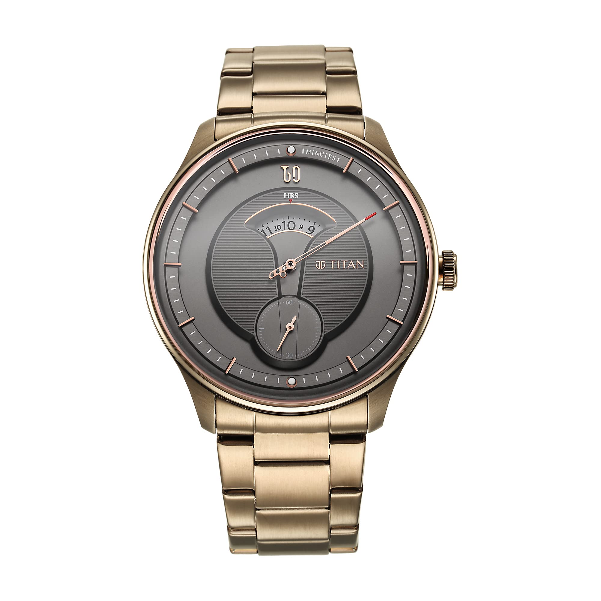 Titan Regalia Quartet Brown Dial Analog Stainless Steel Strap Watch for Men-NS1890QM01 (B0BFM9BRMG) Amazon Price History, Amazon Price Tracker