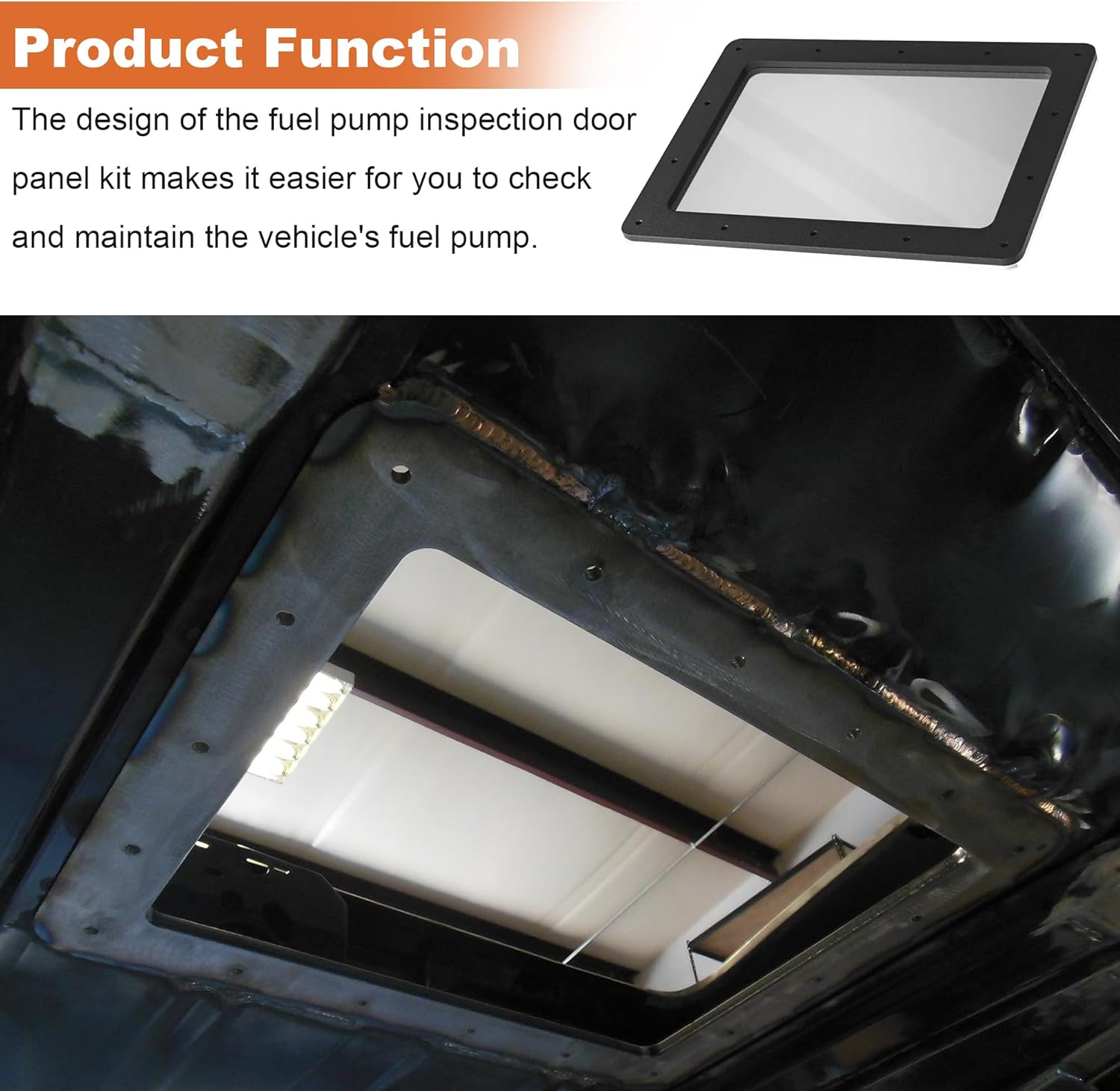 Fuel Pump Trap Door Access Panel Compatible with Camaro & Firebird 1982-1997((Includes 14 Screws)