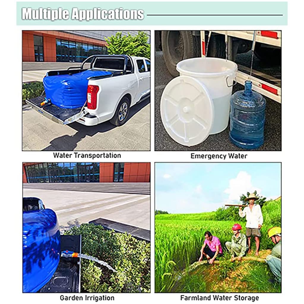 Serbatoio d'Acqua All'aperto Sacca di accumulo di acqua dolce for resistenza alla siccità e protezione antincendio, contenitore di stoccaggio dell'acqua portatile for esterni di grande capacità montat