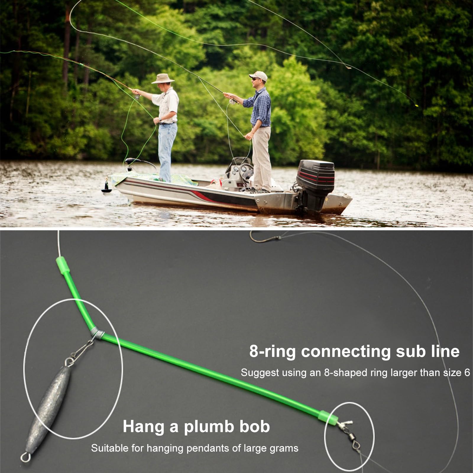 Tube Anti-enchevêtrement 20 Pièces Connecteur D'équilibre De Pêche Anti-emmêlement Anti Emmeleur Peche Materiel De Peche Anti-enchevêtrement De Pêche Support Accessoires