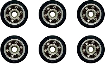 MSGsl Shower Screen Bearings - 6 pcs Wheels for Sliding Bathroom Door - Spare Parts (20MM)