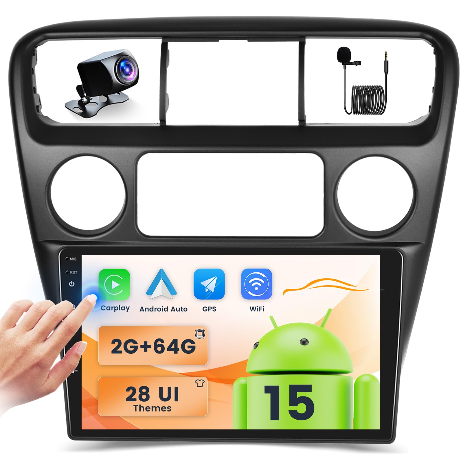 m HONDA アコード アンドロイドナビ4G64G Amazon.com: 2+64GB Android Car Stereo for Honda Accord 6th 1998