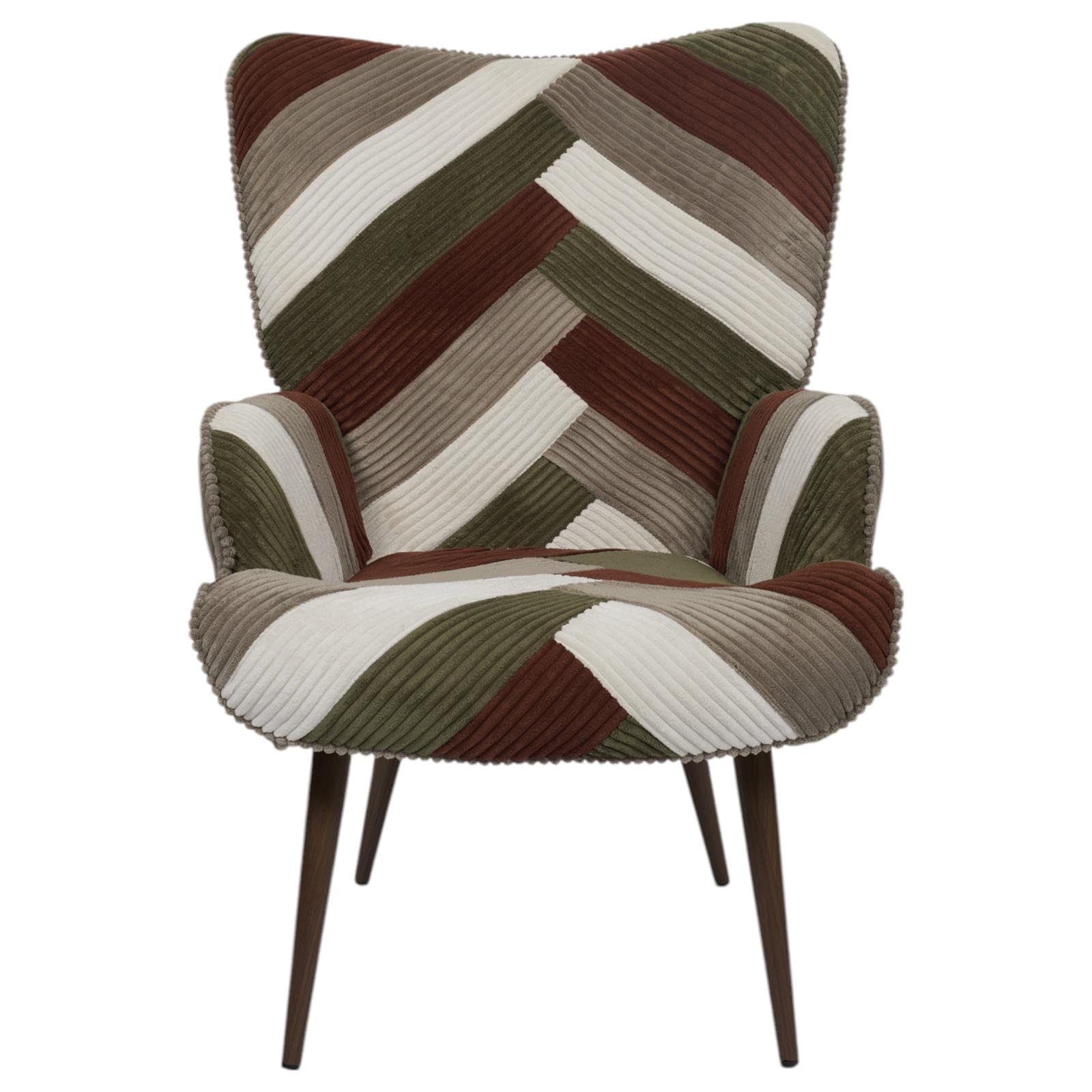 HOME DECO FACTORY Poltrona Patchwork Colorata Moderna Seduta Ergonomica